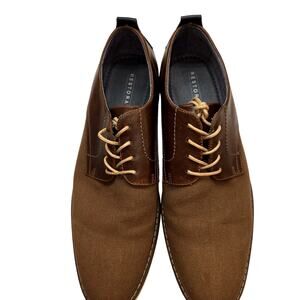 Restoration  11.5 Men's Brown Dress Shoes Ties 11 1/2